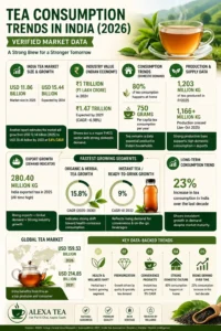 What is the size of the Indian tea market